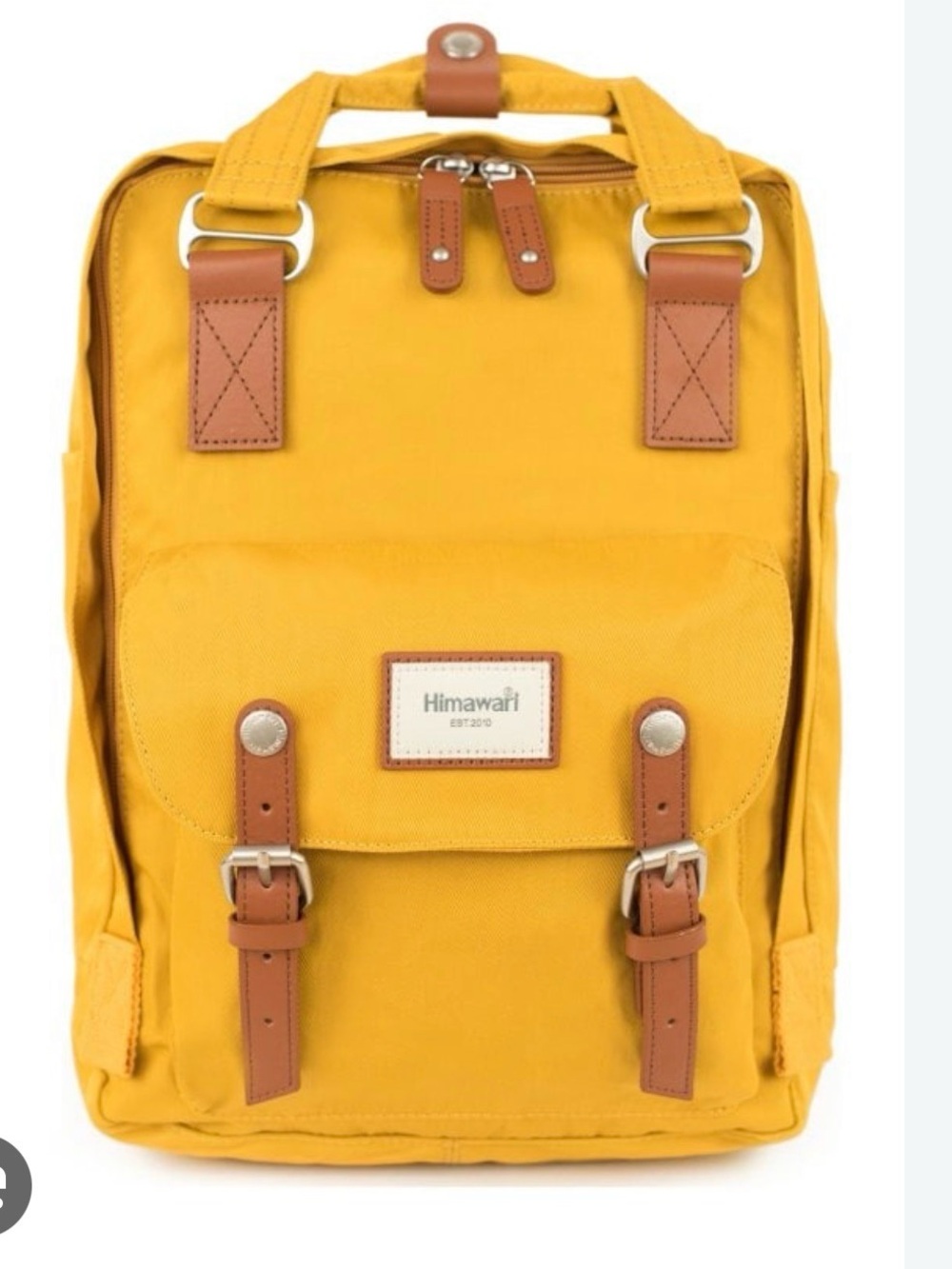 Mustard Yellow Canvas Backpack